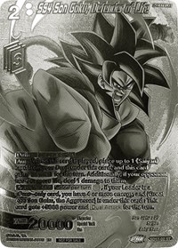 SS4 Son Goku, Defender of Life (2023 Offline Regionals Silver Print)