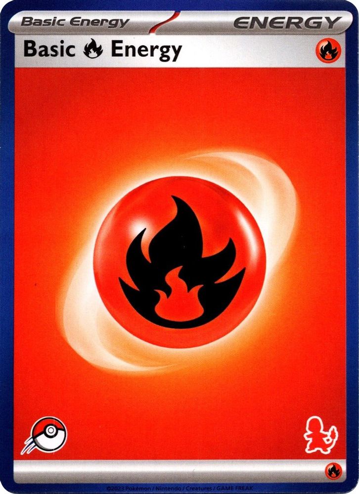 Basic Fire Energy (Blue Border), Standard, front