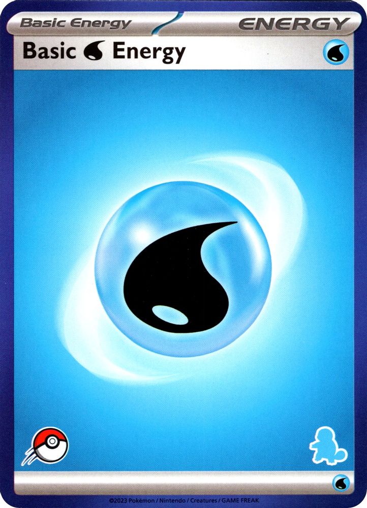 Basic Water Energy (Blue Border), Standard, front