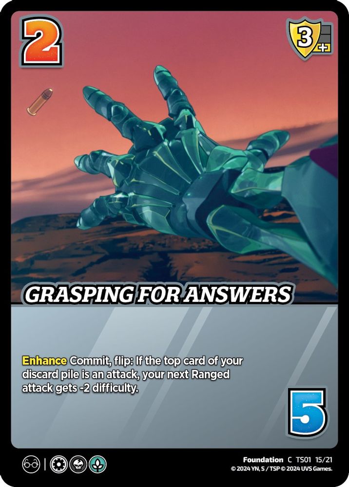 Grasping For Answers, Standard, front
