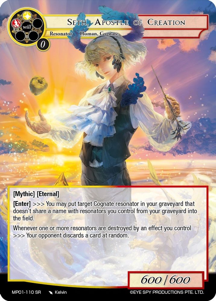 Seth, Apostle of Creation, Standard, front