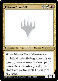 Princess Snowfall, Un-Known Event Playtest Cards