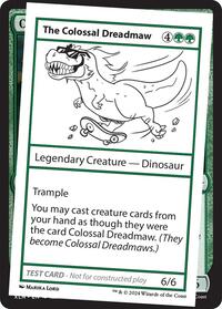 The Colossal Dreadmaw, Un-Known Event Playtest Cards