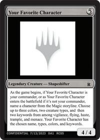 Your Favorite Character, Un-Known Event Playtest Cards