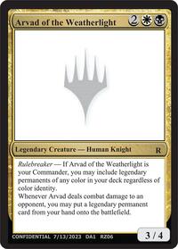 Arvad of the Weatherlight, Un-Known Event Playtest Cards