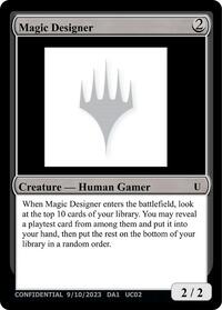 Magic Designer, Un-Known Event Playtest Cards