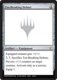 Toe-Breaking Helmet, Un-Known Event Playtest Cards