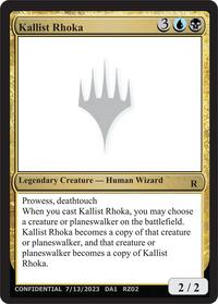 Kallist Rhoka, Un-Known Event Playtest Cards