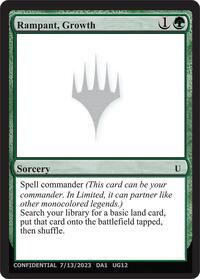 Rampant, Growth, Un-Known Event Playtest Cards