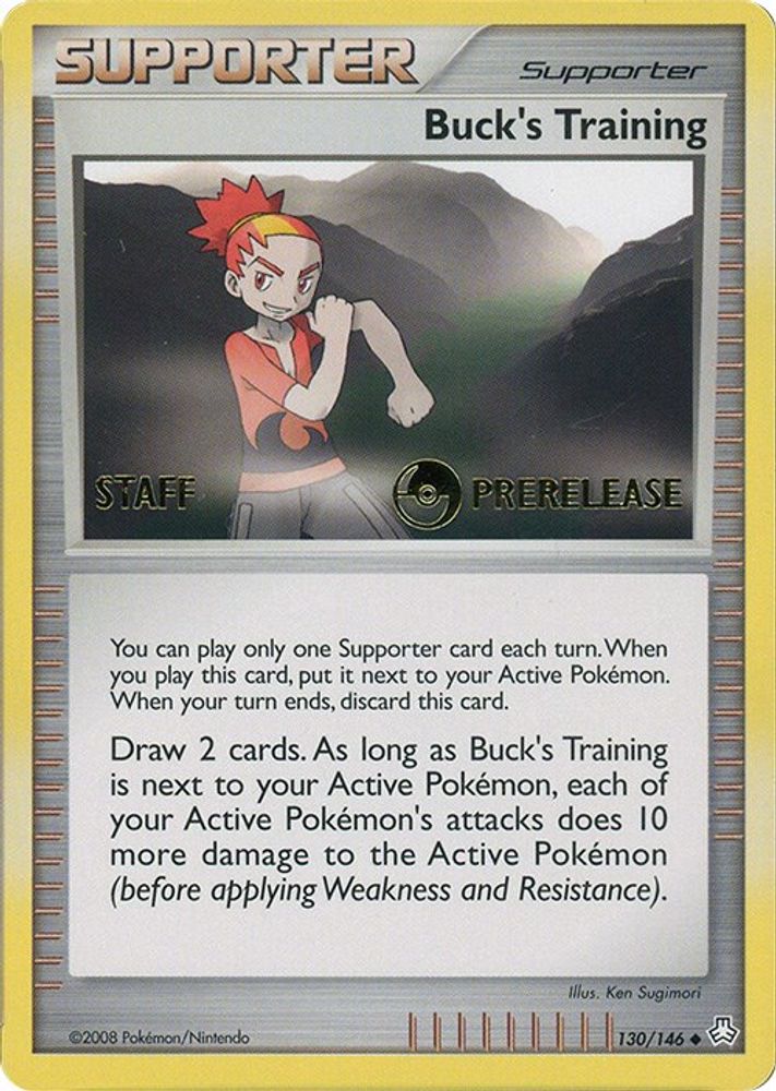 Buck's Training - 130/146 (Prerelease) [Staff]