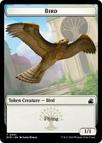 Bird // Goblin (0009) Double-Sided Token, Ravnica Remastered