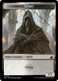 Spirit (0018) // Spirit (0004) Double-Sided Token, Ravnica Remastered
