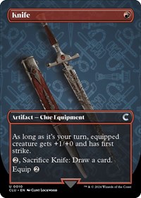 Knife (Borderless), Ravnica: Clue Edition