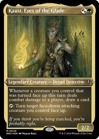 Kaust, Eyes of the Glade (Display Commander) - Thick Stock, Commander: Murders at Karlov Manor