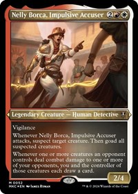 Nelly Borca, Impulsive Accuser (Display Commander) - Thick Stock, Commander: Murders at Karlov Manor