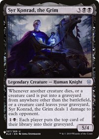 Syr Konrad, the Grim, The List Reprints