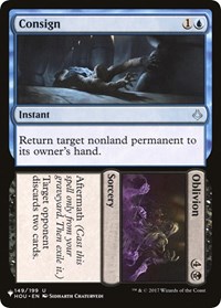 Consign // Oblivion, The List Reprints