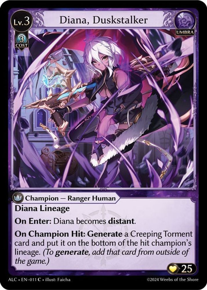Diana, Duskstalker, Standard, front