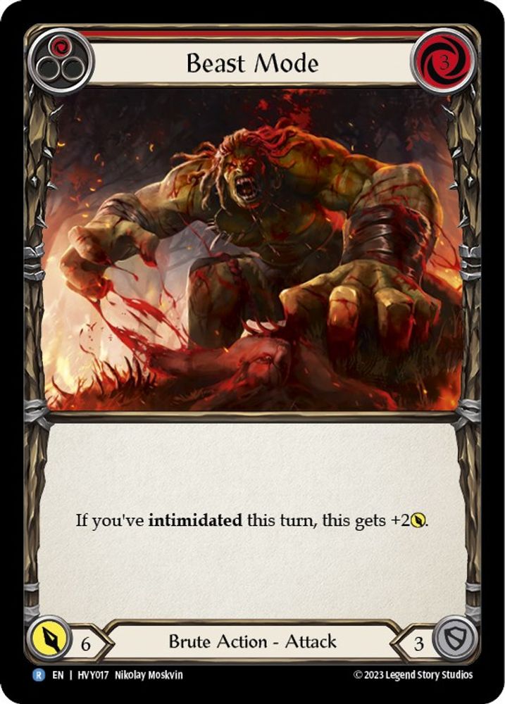 Beast Mode (Red), Standard, front