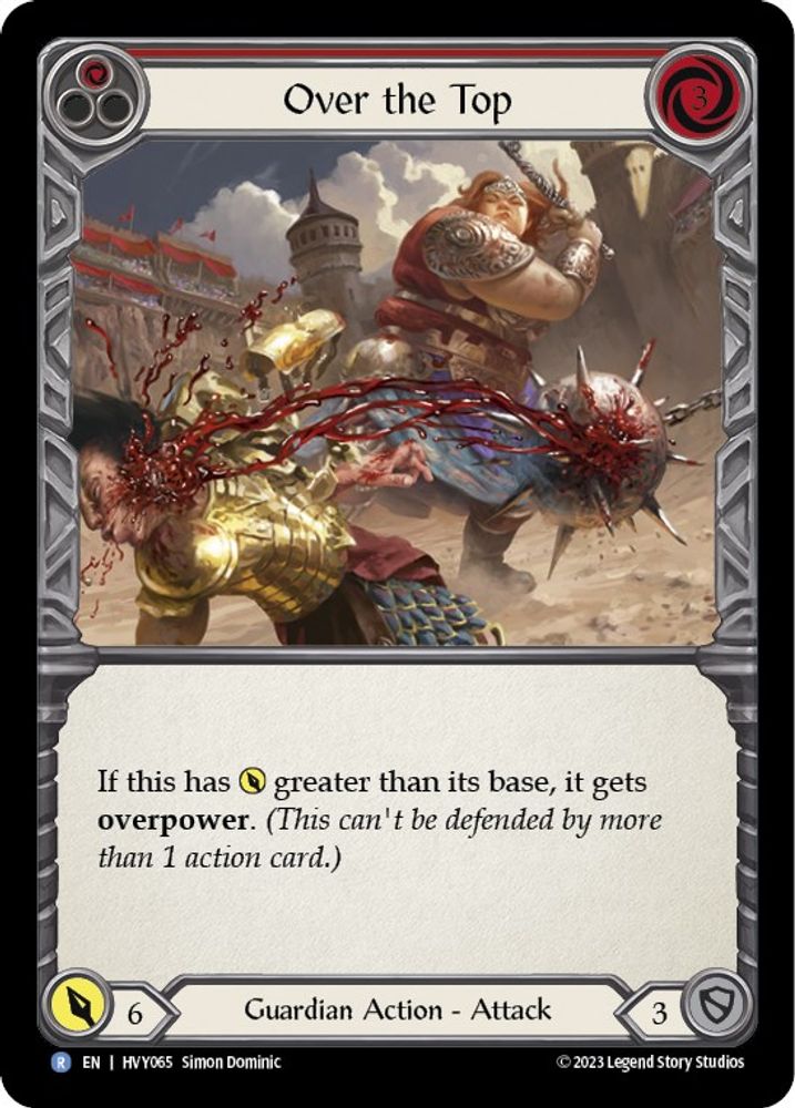 Over the Top (Red), Standard, front
