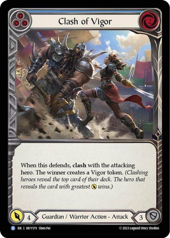 Clash of Vigor (Blue), Standard, front