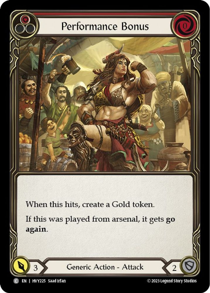 Performance Bonus (Red), Standard, front