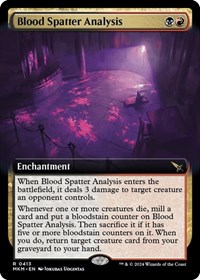 Blood Spatter Analysis (Extended Art), Murders at Karlov Manor