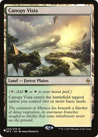 Canopy Vista, The List Reprints