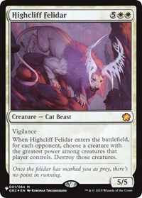 Highcliff Felidar, The List Reprints