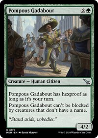 Pompous Gadabout, Murders at Karlov Manor