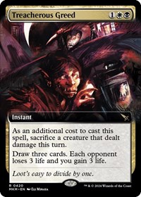 Treacherous Greed (Extended Art), Murders at Karlov Manor