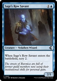 Sage's Row Savant, Ravnica: Clue Edition