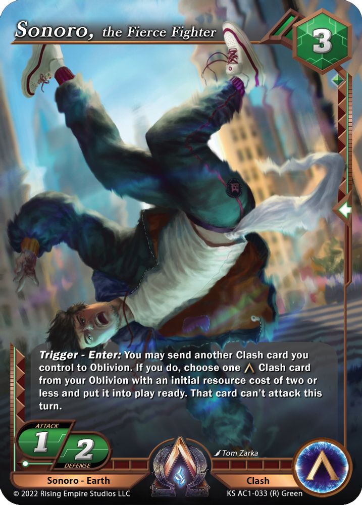 Sonoro, the Fierce Fighter, Standard, front