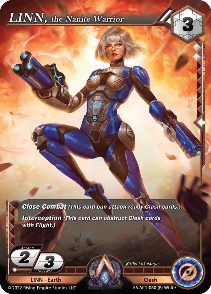 LINN, the Nanite Warrior, Standard, front