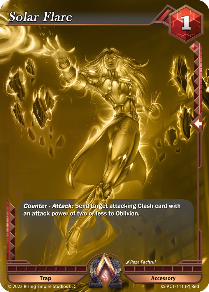 Solar Flare (Gold Foil Promo), Foil, front