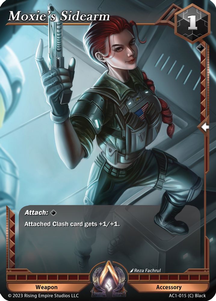 Moxie's Sidearm, Standard, front