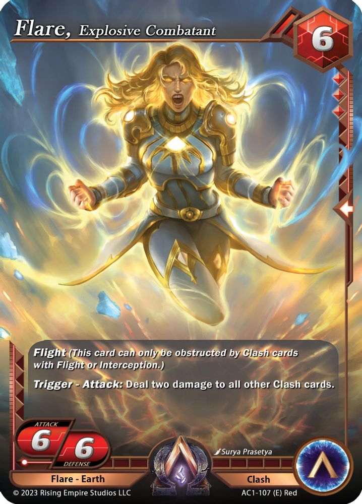 Flare, Explosive Combatant, Foil, front