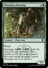 Thrashing Mossdog, Ravnica: Clue Edition