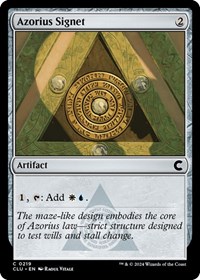 Azorius Signet, Ravnica: Clue Edition