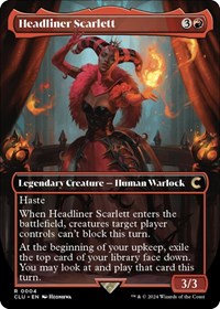 Headliner Scarlett (Borderless), Ravnica: Clue Edition