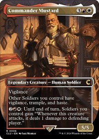 Commander Mustard (Borderless), Ravnica: Clue Edition