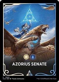 Azorius Senate Theme Card, Ravnica: Clue Edition