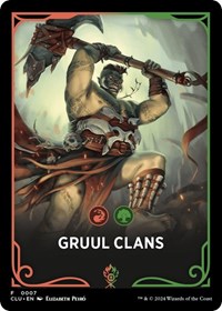Gruul Clans Theme Card, Ravnica: Clue Edition