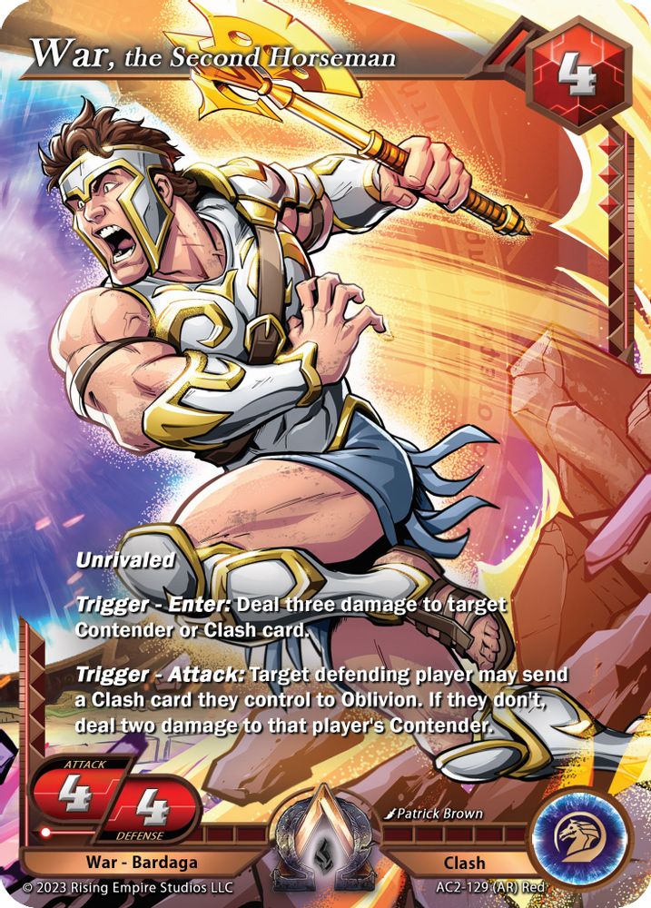 War, the Second Horseman (Alpha Rare), Standard, front