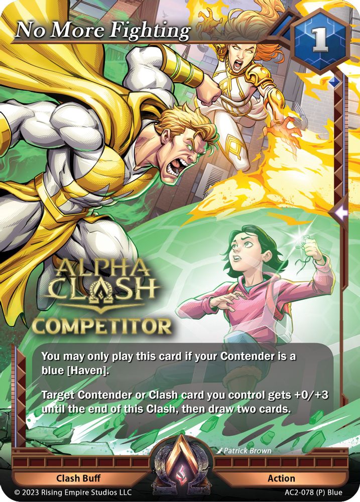 No More Fighting (Competitor), Standard, front
