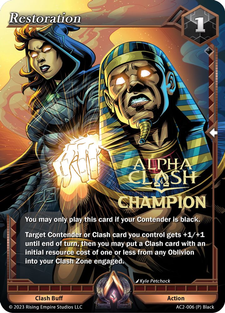 Restoration (Champion), Foil, front