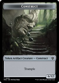 Construct // Soldier Double-Sided Token, Commander: Murders at Karlov Manor