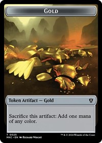 Gold // The Monarch Double-Sided Token, Commander: Murders at Karlov Manor