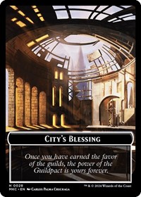 City's Blessing // Human Soldier Double-Sided Token, Commander: Murders at Karlov Manor