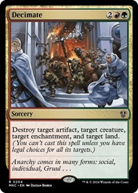 Decimate, Commander: Murders at Karlov Manor